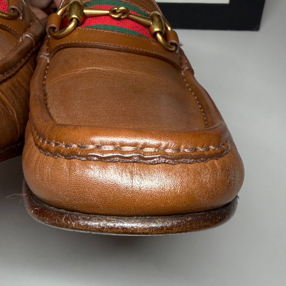 Gucci 60th Anniversary Horsebit 1953 Web Stripe Loafers Men’s Size US 8.5 - Picture 13 of 16